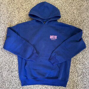 White Fox Archives Oversized Hoodie Blue/Pink Logo (S/M)